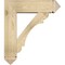 Ekena Millwork Olympic Arts and Crafts Rough Sawn Bracket w/ Offset Brace, Douglas Fir, 8"W x 28"D x 32"H BKT0806X28X32OLY03RDF - alternate 2